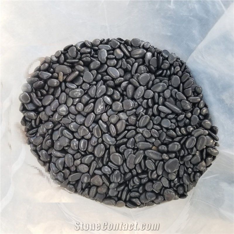 A Grade High Quality Black Pebbles For Garden