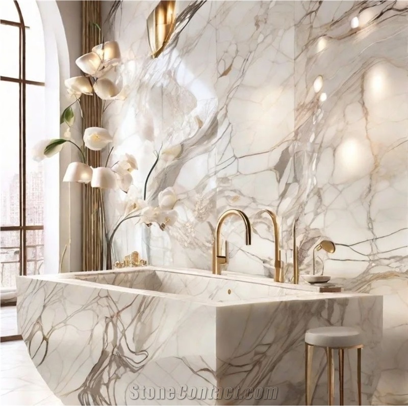 Calacatta Marble Bathroom Top Bath Top