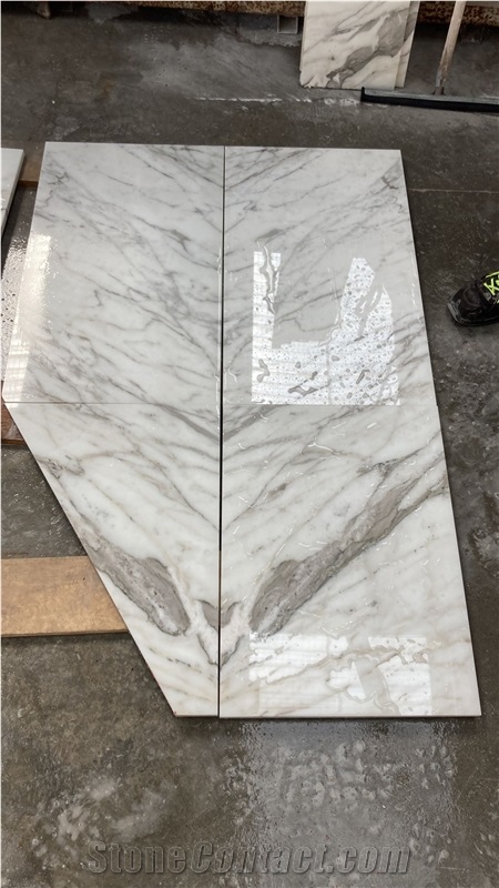 Calacatta Rosa Bookmatch Marble Tiles, Marble Slabs