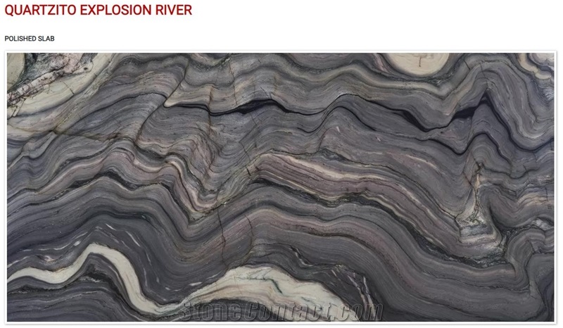 Explosion River Quartzite Slabs