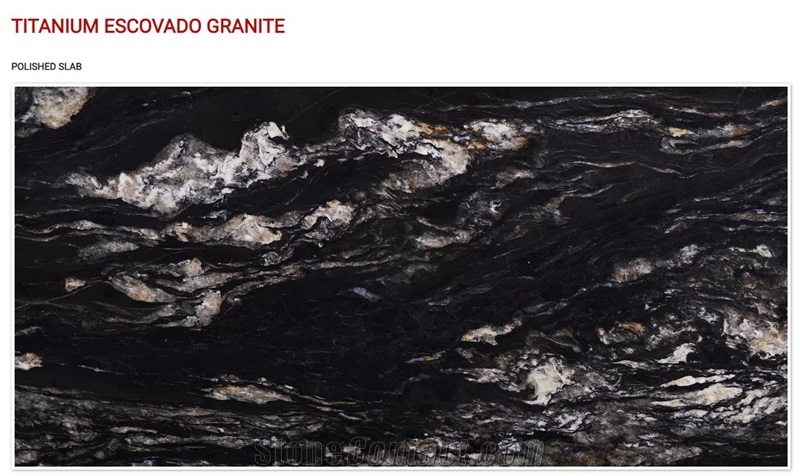 Titanium Escovado Granite Slabs