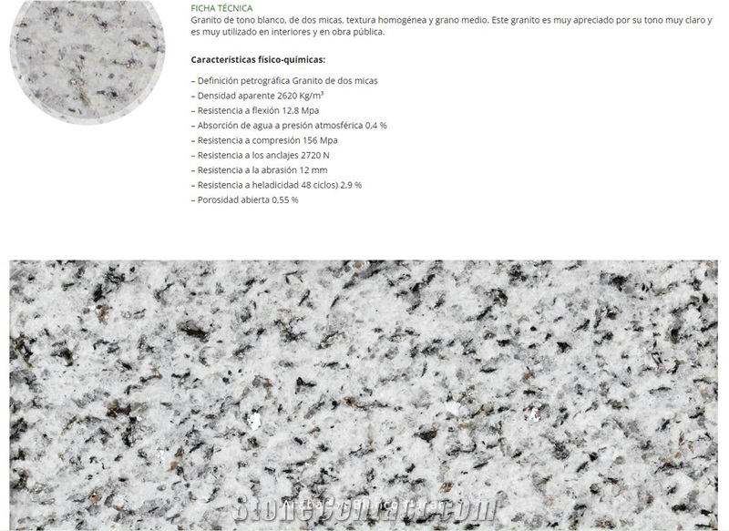 Blanco Nacar Granite Flamed, Sanded, Honed Tiles