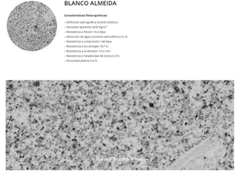 Branco Almeida Granite Flamed, Honed, Sanded
