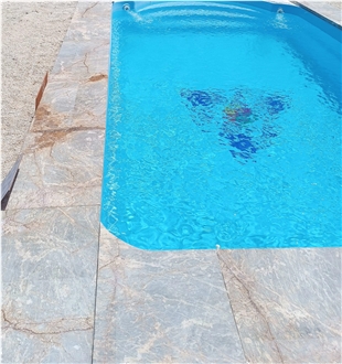 Altamira Gris Quartzite Pool Coping
