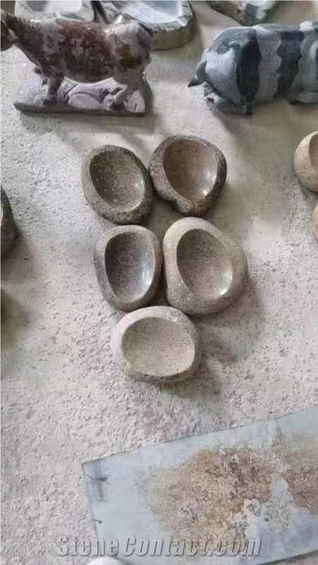 River Stone Bowl  Crafts/Gifts In Various Colour Handicraft