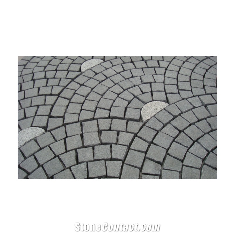 Cheap Dark Grey Outdoor Granite Block Paving Stone