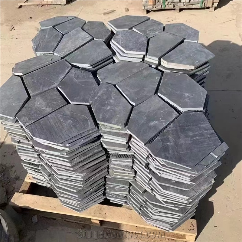 Rusty Slate Fan-Shape Pattern Paving Stone