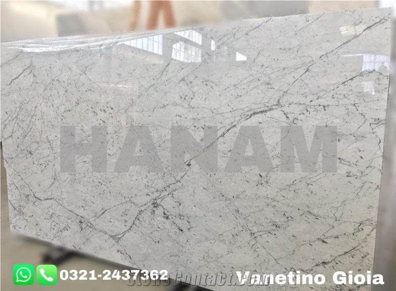 Carrara Venato Gioia White Marble Slabs