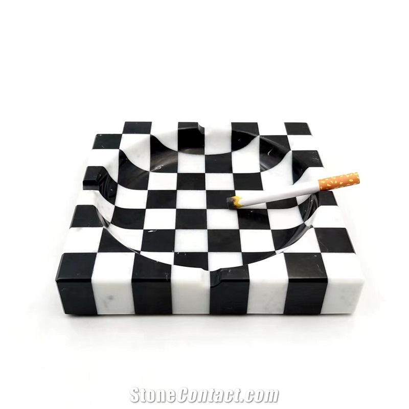 Marble Mosaic Residential Cigarette Ashtray