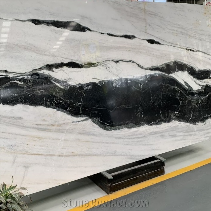 Panda White Marble Wall Slab For Flooring