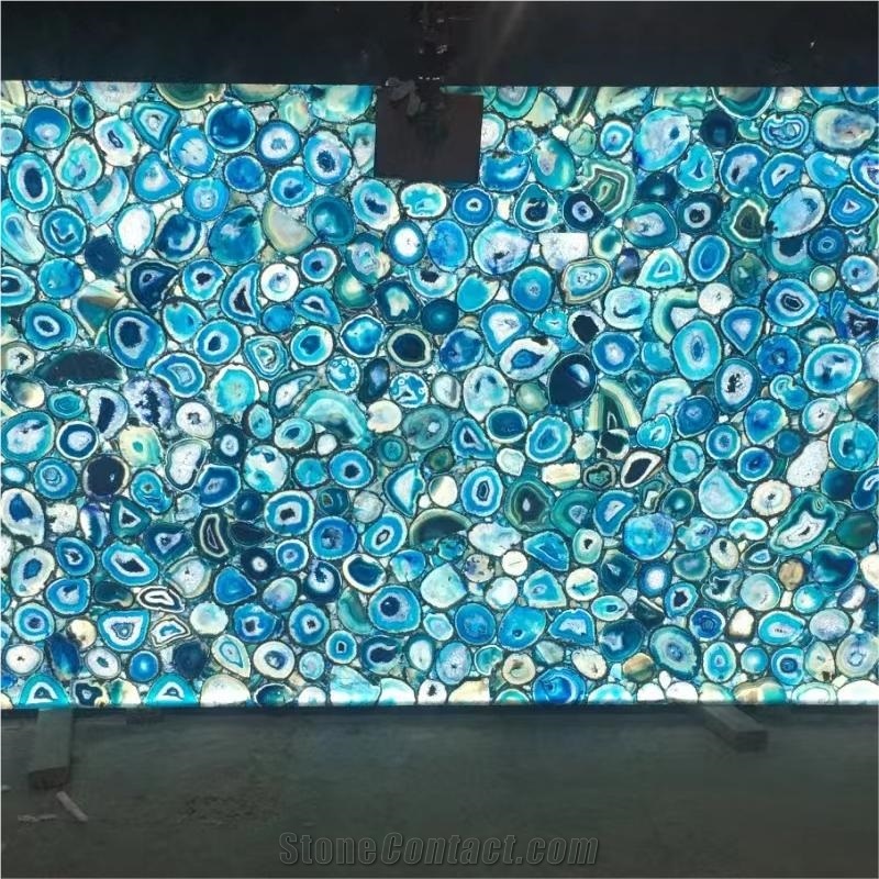 Blue  Semiprecious Stone Tiles