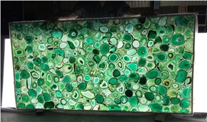 Green Semiprecious Stone Tiles