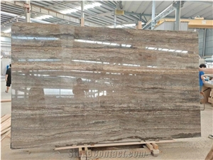 Silver Travertine Slabs