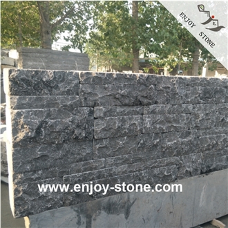Blue Limestone Mushroomed Wall Tiles
