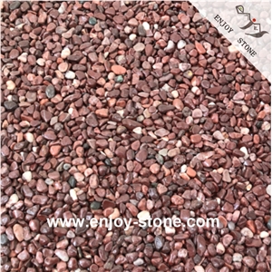 Red Small Rain Forest Pebble Stone