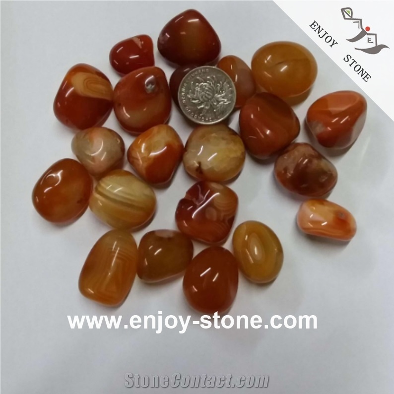 Yellow Agate Color Pebble Stone