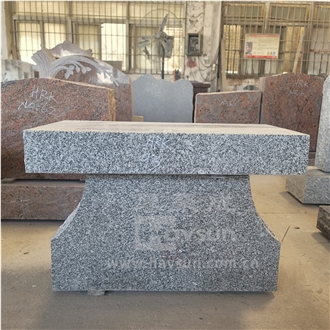China G633 Granite Grey Color  Cremation Memorial Bench