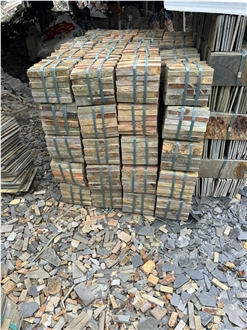 Ripple Finishing Grey Slate Wall Cladding Panels