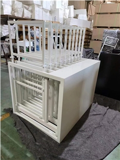 CT602 WHITE Display Stand Racks