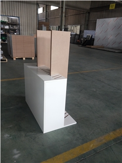 WE553 -- MDF Floor Tile Showroom Display Stand Rack