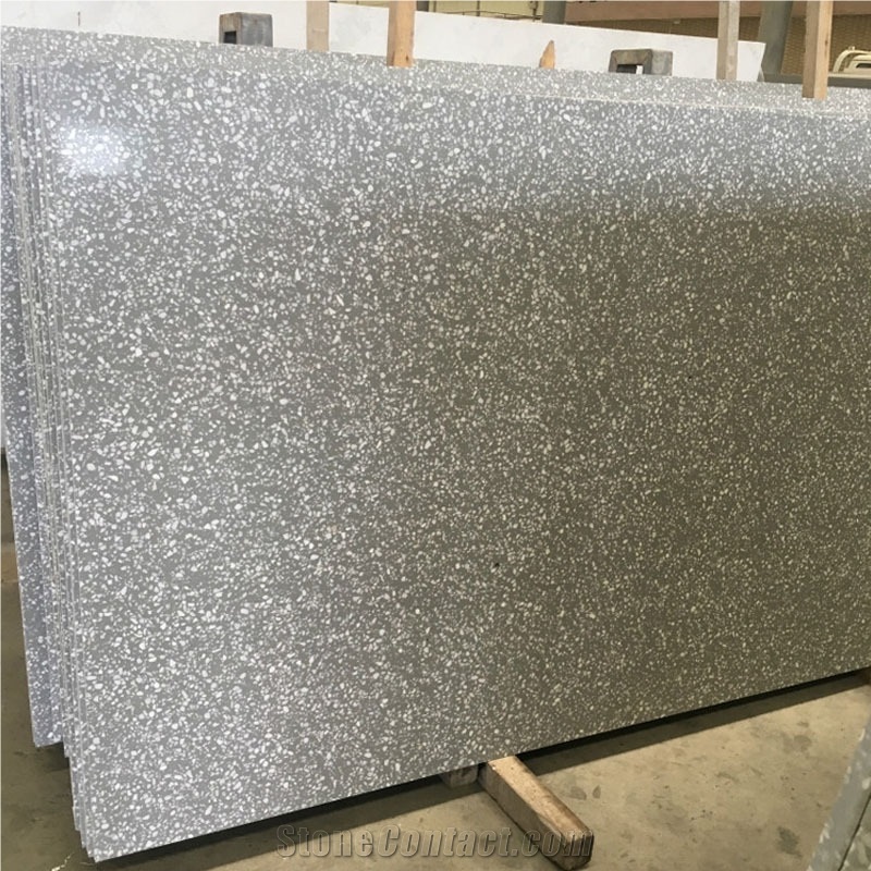 Artificial Stone Grey Terrazzo Tile Terrazzo Slabs