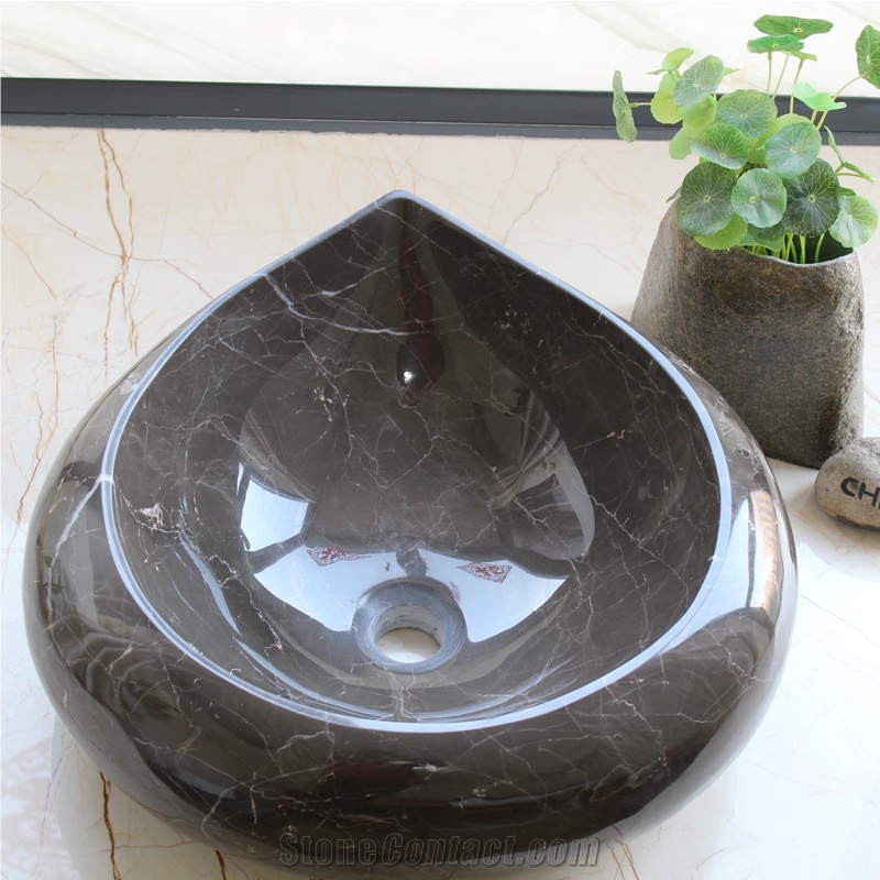 Coffee Mousse Marble Wash Basin