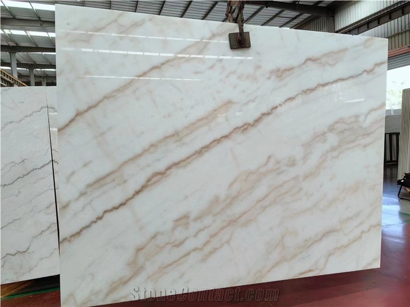 China Guangxi White Marble Big Slabs Floor Tile