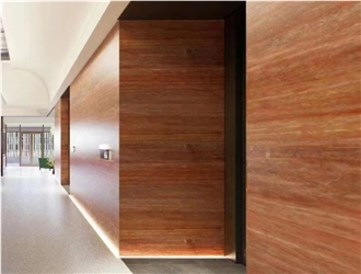 Iran Red Travertine Honed Wall Tiles