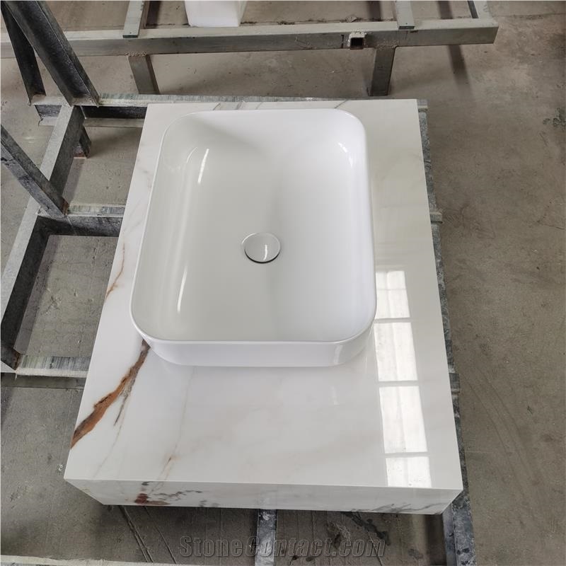 Artificial Sintered Stone Bathroom Vanity Tops