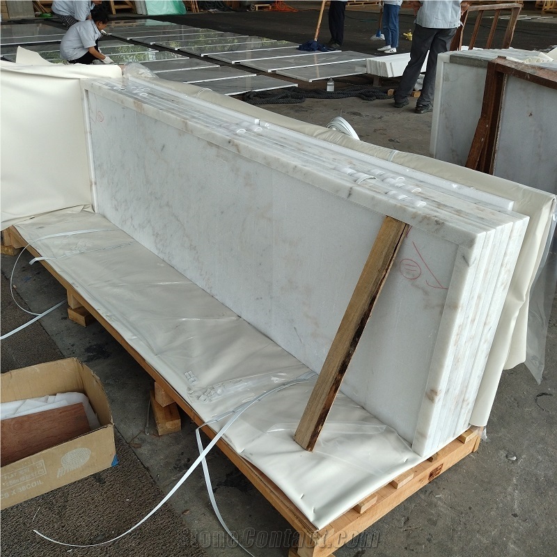 Guangxi White Square Marble Restaurant Counters