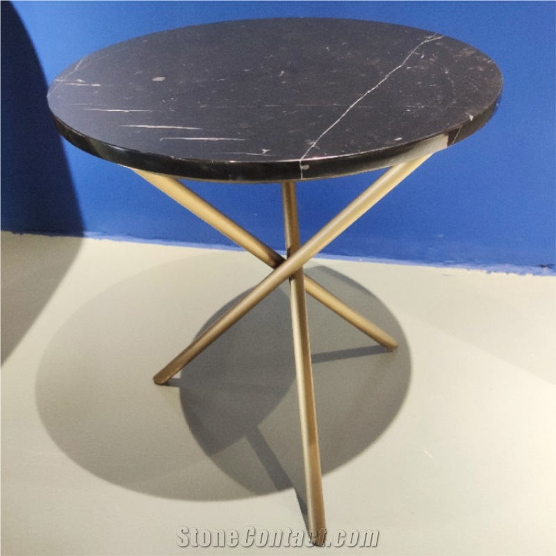 Hot Sales Coffee Table Tops Nero Marquina Marble Restaurant