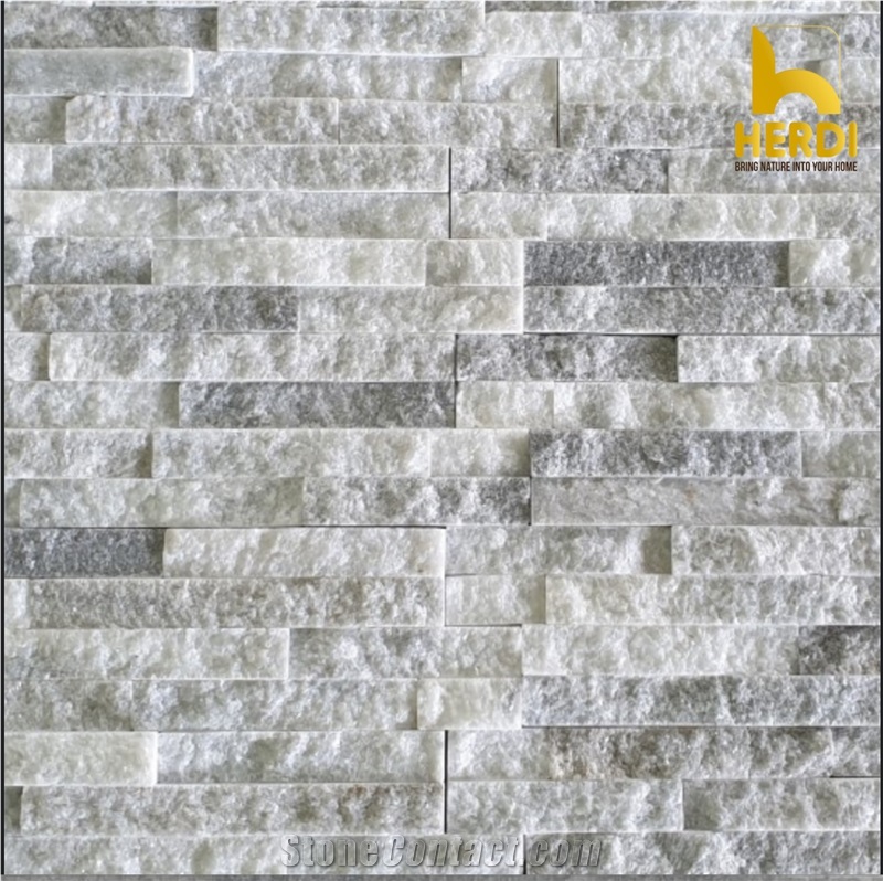Grey Marble 6-Line Glued  Wall Cladding Panels