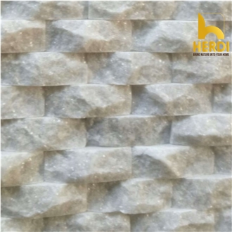 White Marble Arched Wall Cladding Panels