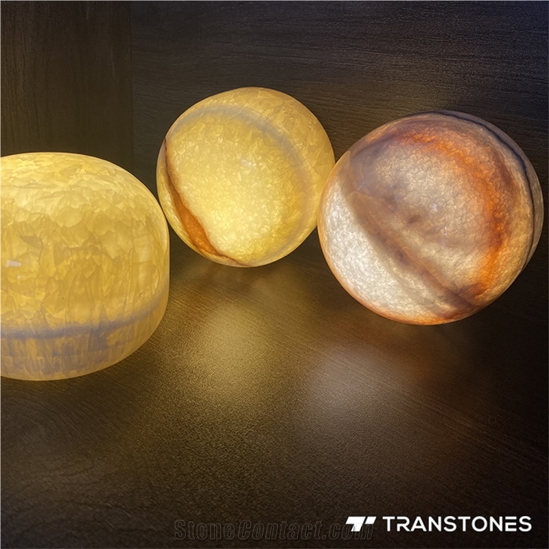 Stone Gifts Polished RGB Natural Onyx Light