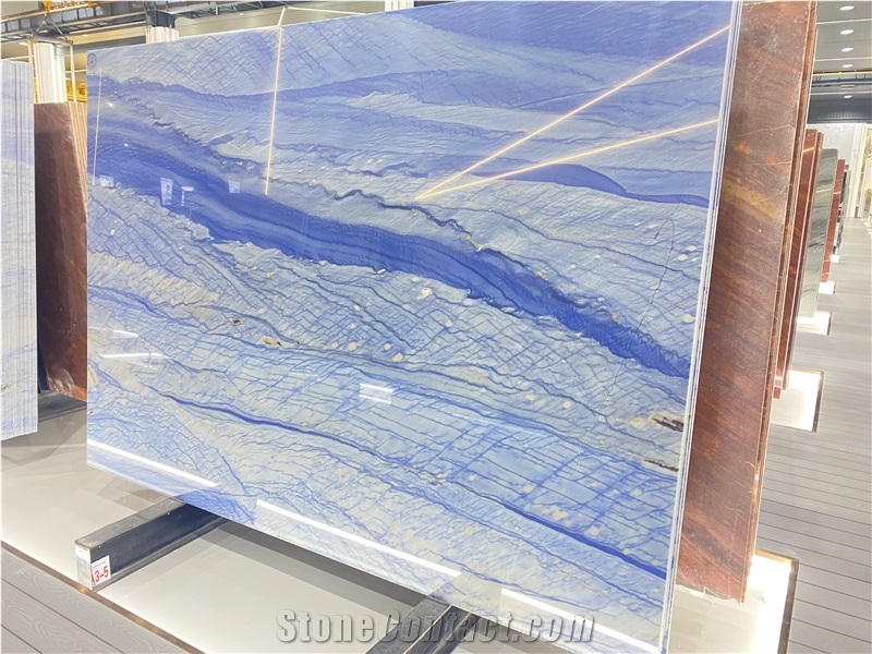 Azul Tropical Quartzite Slabs Azul Macaubas Blue Sky Tile