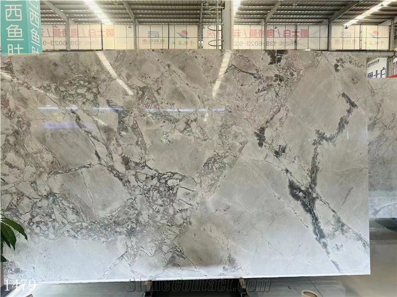 Brazil Super White Marble Slabs Interior Wall Floor Use