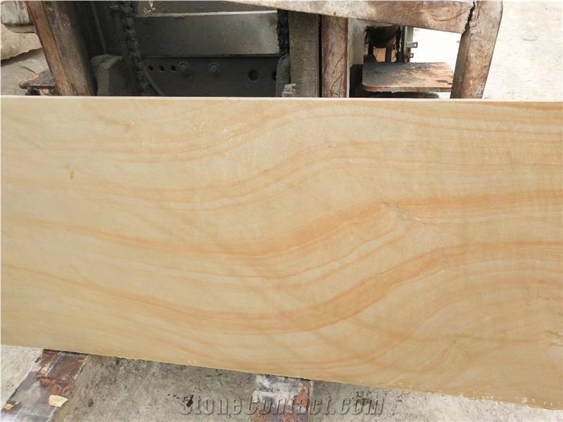 Sichuan Yellow Sandstone Slabs Exterior Floor Use