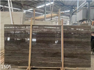 Titanium Silver Travertine Slabs Takab Grey Stone Floor