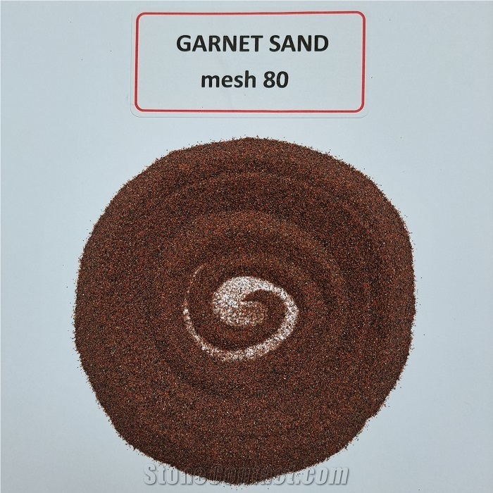 CNC Waterjet Cutting Abrasive Garnet Sand 80 Mesh