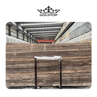 Cheap Price Iran Silver Grey Travertine Slabs