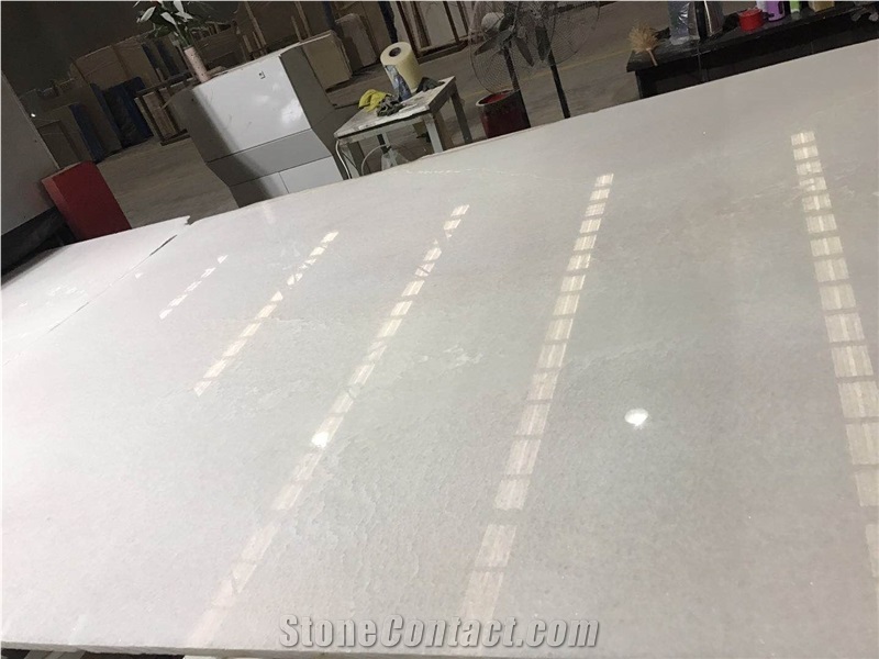 Crystal White Marble Polished Marble Tiles For Floor