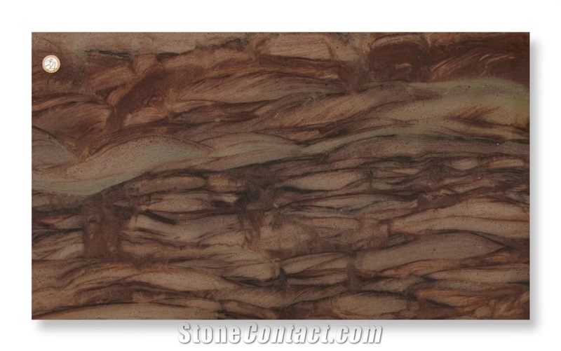 Interior Design Luxury Natural Stone Brown Quartzite Slabs
