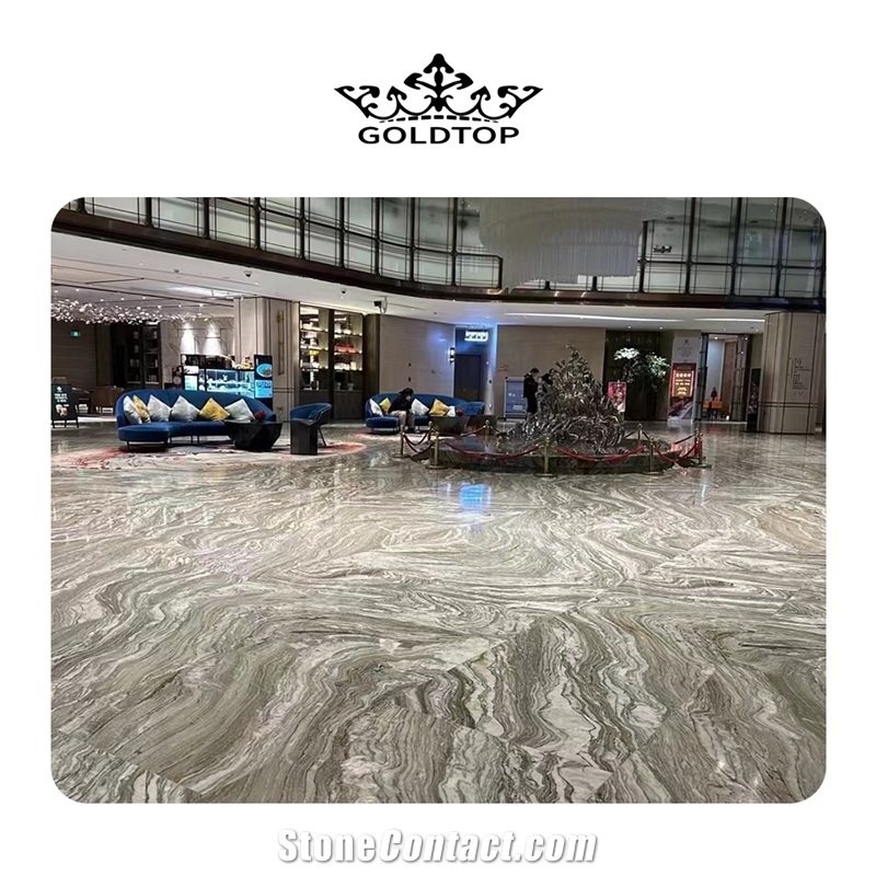 Modern Design Cloudy Wave Marble Floor Tiles