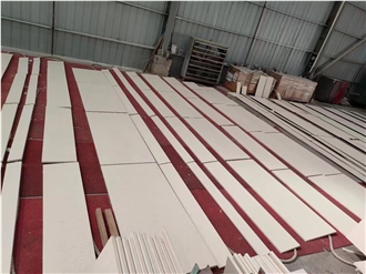 Natural Honed And Polished White Limestone Tiles