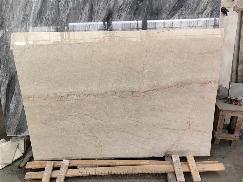 Natural Polished 18Mm Botticino Classico Beige Marble Slabs