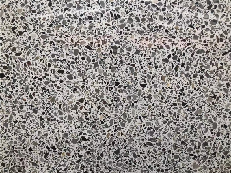 Busa Grey Terrazzo Floor Tiles