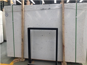 Mountain White Color Terrazzo Slabs