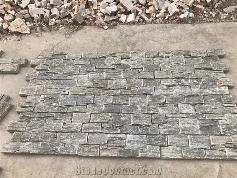Green Quartzite Cultured Stone Veneer Panel