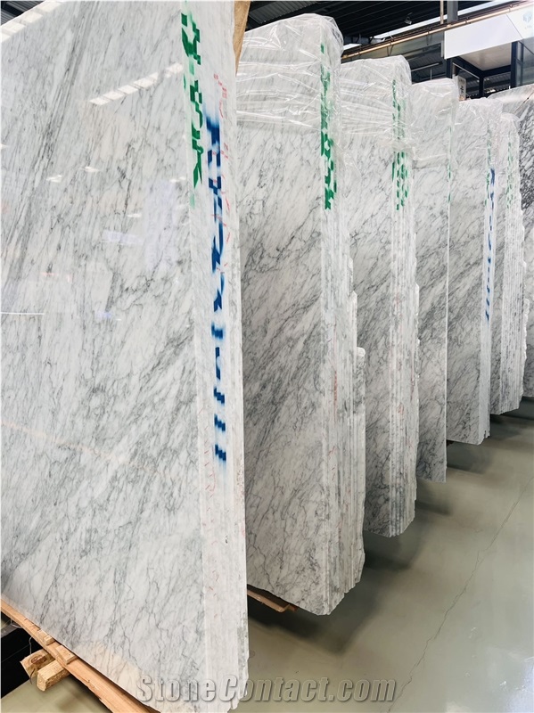 Bianco Carrara Marble Slab Tiles