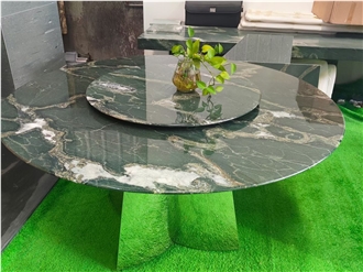 Green Marble Tables Reception Table Tops